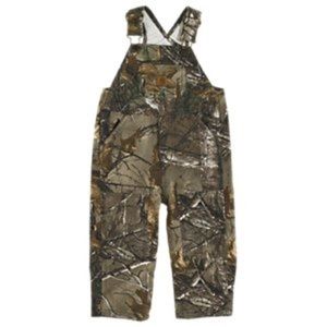 Baby boys camo overalls with matching bib